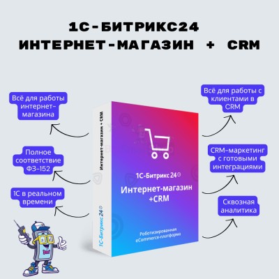 Программа для ЭВМ "1С-Битрикс24". Лицензия Интернет-магазин + CRM (12 мес.) - купить в Вознесенской